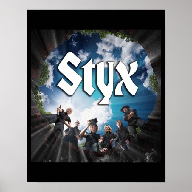 Retro STYX Band Classic Music Gift för Fläkt Poster (Framsidan)