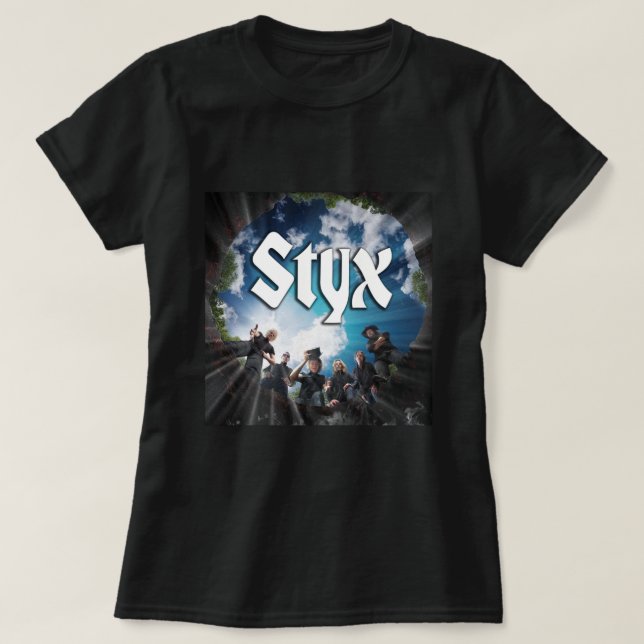 Retro STYX Band Classic Music Gift för Fläkt T Shirt (Design framsida)