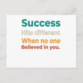 Retro Success - motivationsföretagare citat Vykort