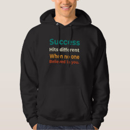 Retro Success - motiverande entreprenör citat Hoodie
