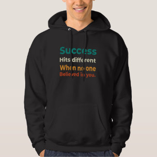 Retro Success - motiverande entreprenör citat Hoodie