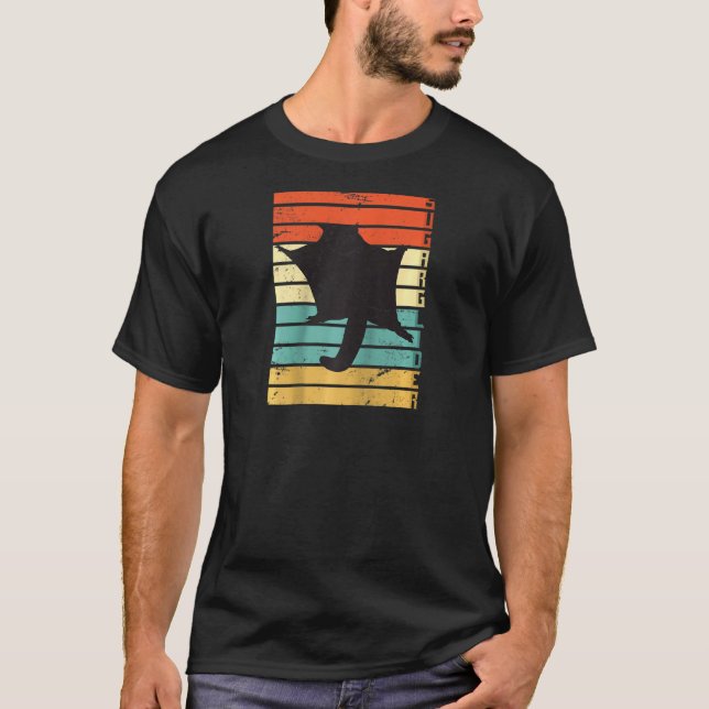 Retro Sugar Glider Raglan T Shirt (Framsida)