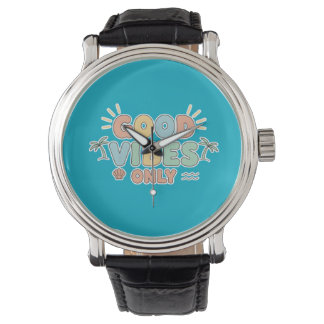 Retro Summer Beach Aesthetic Pastel Typography Art Armbandsur