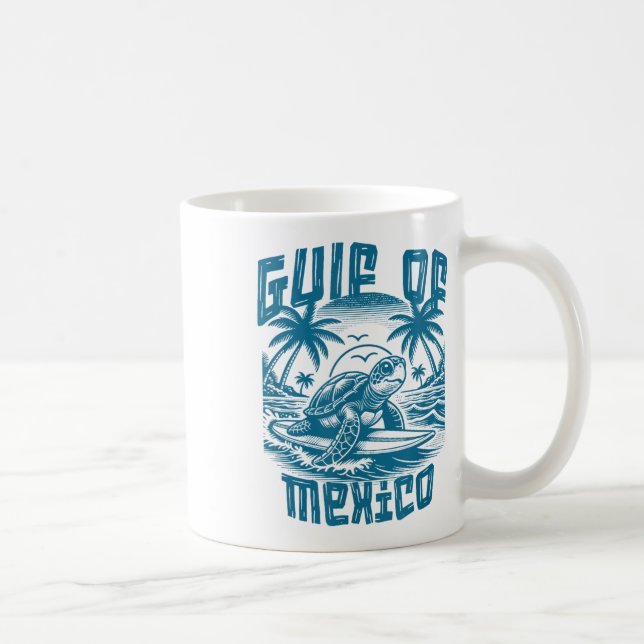 Retro Summer Bukt Mexiko Forever Beach G Kaffemugg (Höger)