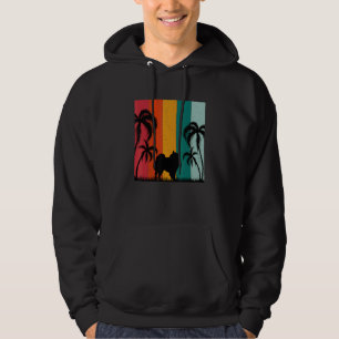 Retro Summer Coola American Eskimo Hund Summer Vac Hoodie