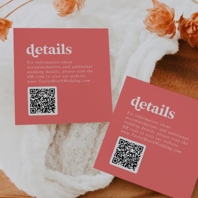 Retro Summer | Information om Shock rosa QR-koden  Tilläggskort (Skapare uppladdad)