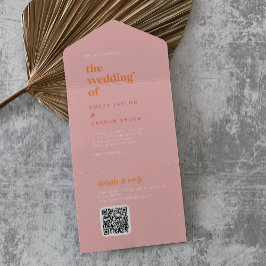 Retro Summer | Rosa och Orange Bröllop