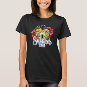 Retro Summer Sunshine A Vintage Sunglasses Beach V T Shirt
