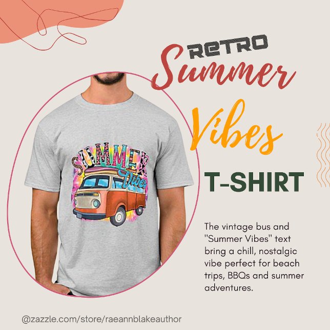 Retro Summer Vibes T-Shirt (Skapare uppladdad)