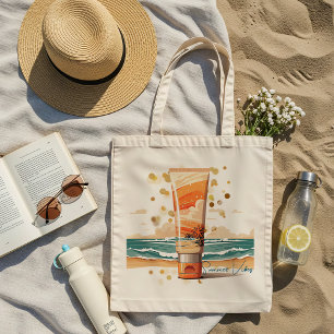 Retro Summer Vibes Tote Bag Tygkasse