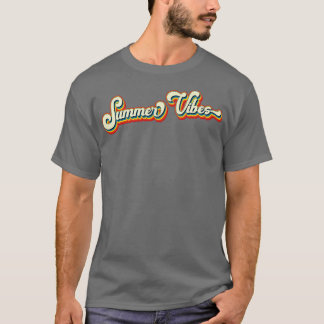 Retro Summer Vibes Vacation T Shirt