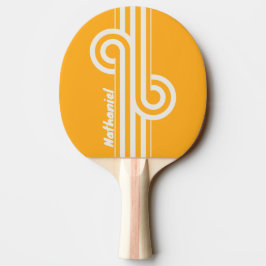 Retro Sun Kissed Dual Stripe Loop med namn Pingisracket