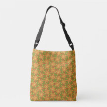 Retro Sunburst Daisy Floral in Golden Olive