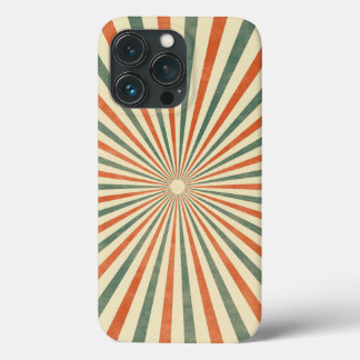 Retro Sunburst Spiral Vintage Design