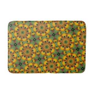 Retro Sunflower Bath Mat Badrumsmatta
