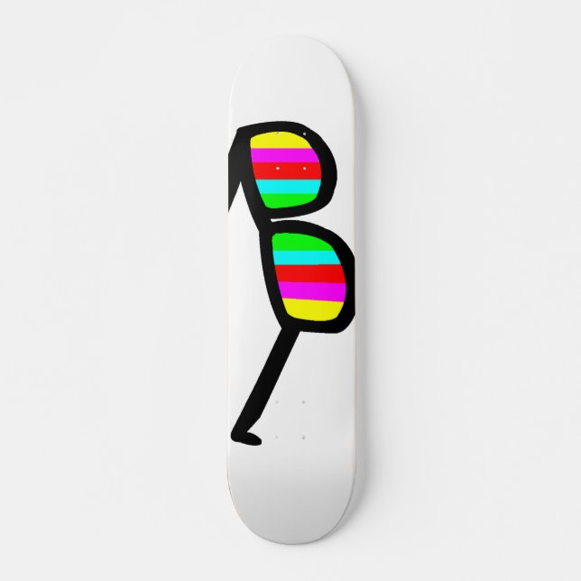 Retro Sunglass Longboard Skateboard Bräda 19,5 Cm (Framsida)