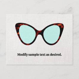 Retro Sunglass Vykort