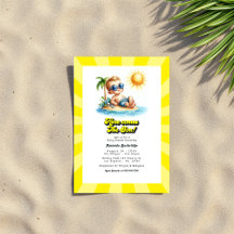 Retro Sunny Beach "here come the Son" Baby Shower