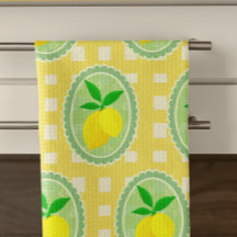 Retro Sunny Lemon Gult Vår Grönt