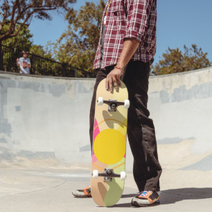 Retro Sunrise Glam #1 #wall #art Mini Skateboard Bräda 18,5 Cm