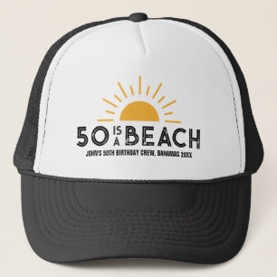 Retro Sunset 50:e 60:e 70:e födelsedagsbesättninge Keps
