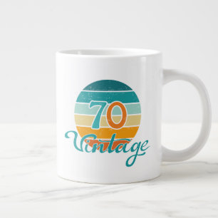 Retro Sunset 70 Vintage Disted Jumbo Mugg