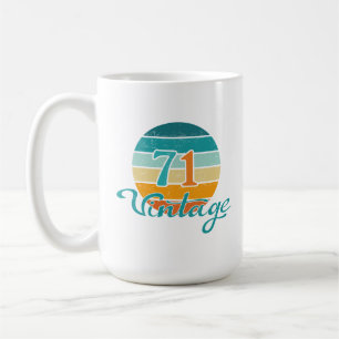 Retro Sunset 71 Vintage Distress Kaffemugg