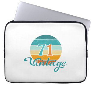 Retro Sunset 71 Vintage Distress Laptop Fodral
