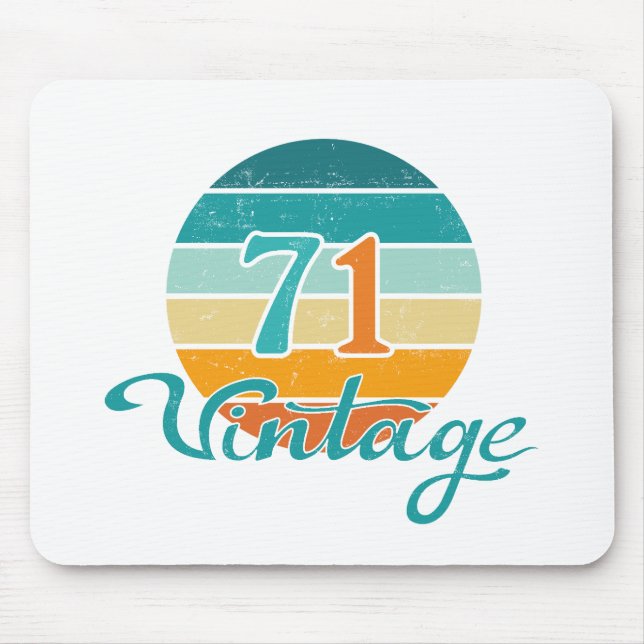 Retro Sunset 71 Vintage Distress Musmatta (Framsidan)