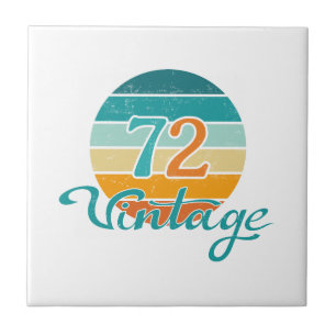 Retro Sunset 72 Vintage Distress Kakelplatta