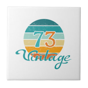 Retro Sunset 73 Vintage Disted Kakelplatta