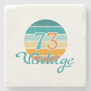 Retro Sunset 73 Vintage Disted Stenunderlägg