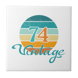 Retro Sunset 74 Vintage Distress Kakelplatta