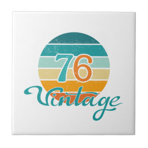 Retro Sunset 76 Vintage Distress Kakelplatta