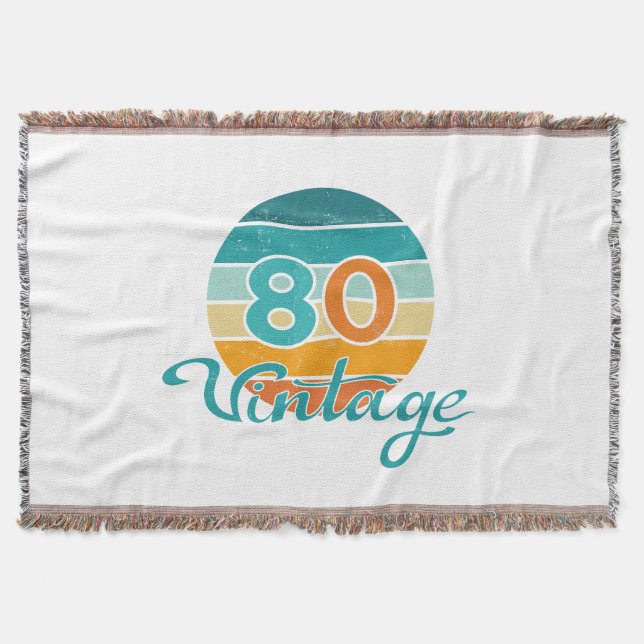 Retro Sunset 80 Vintage Distressed Filt (Framsidan)