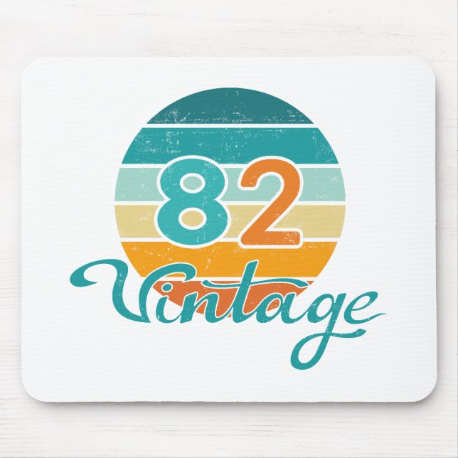 Retro Sunset 82 Vintage Distressed Musmatta (Framsidan)