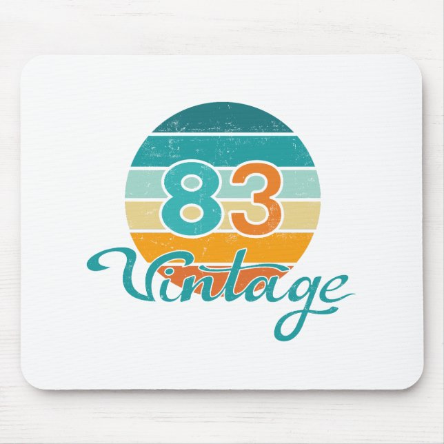 Retro Sunset 83 Vintage Distressed Musmatta (Framsidan)