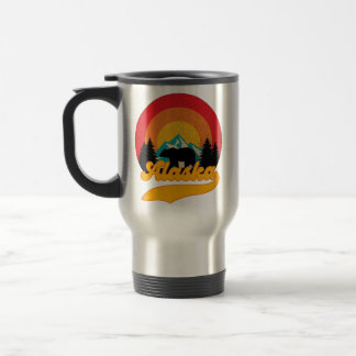Retro Sunset Alaska Juneau Bear Mountains Vild AK Resemugg