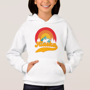 Retro Sunset Alaska Juneau Moose 0Mountains Vild T Shirt