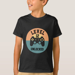 Retro Sunset Anpassningsbar 12:e Video Gamer Bir T Shirt