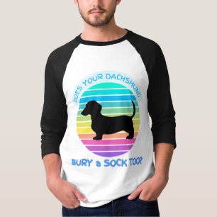 Retro Sunset, är din Dachshund också en sock? T Shirt