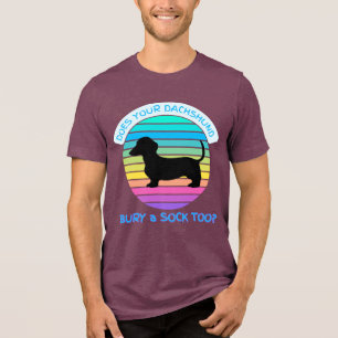 Retro Sunset, är din Dachshund också en sock? T Shirt
