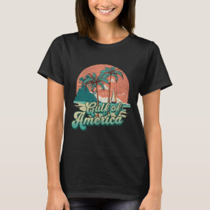 Retro Sunset Beach Vibes - Bukt i Förenta staterna T Shirt