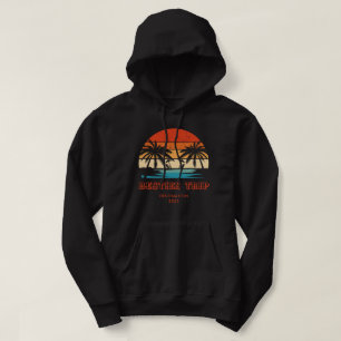 Retro sunset Besties Girls resa Matching Hoodie
