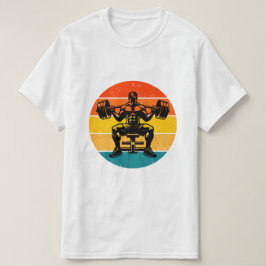 Retro Sunset Bodybuilding T-Shirt - Herr Fitness