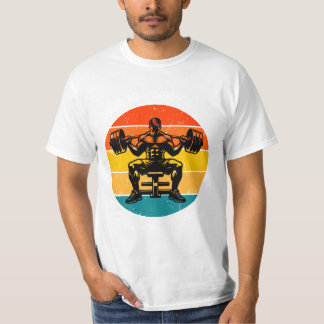 Retro Sunset Bodybuilding T-Shirt - Herr Fitness