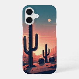 Retro Sunset Cacti