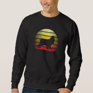 Retro Sunset Cocker Spain Hund Theme Design Lång Ärmad Tröja