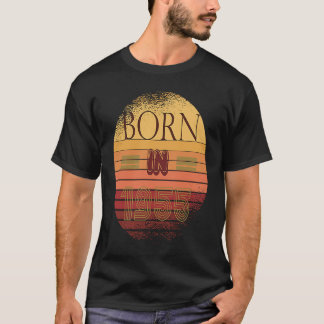 Retro Sunset Collection Date of Birth 1955 Birthda T Shirt