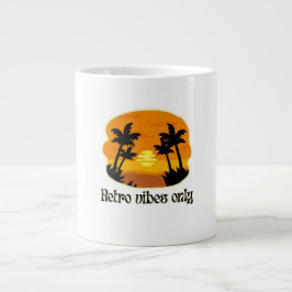 Retro Sunset Dreams Jumbo Mugg